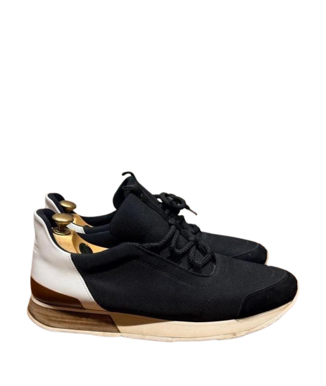 HERMES Темно-синие низкие кроссовки / кеды, фото 1