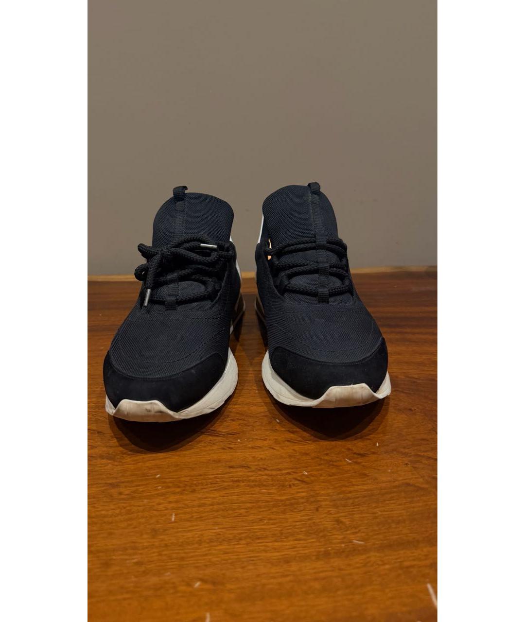 HERMES Темно-синие низкие кроссовки / кеды, фото 2