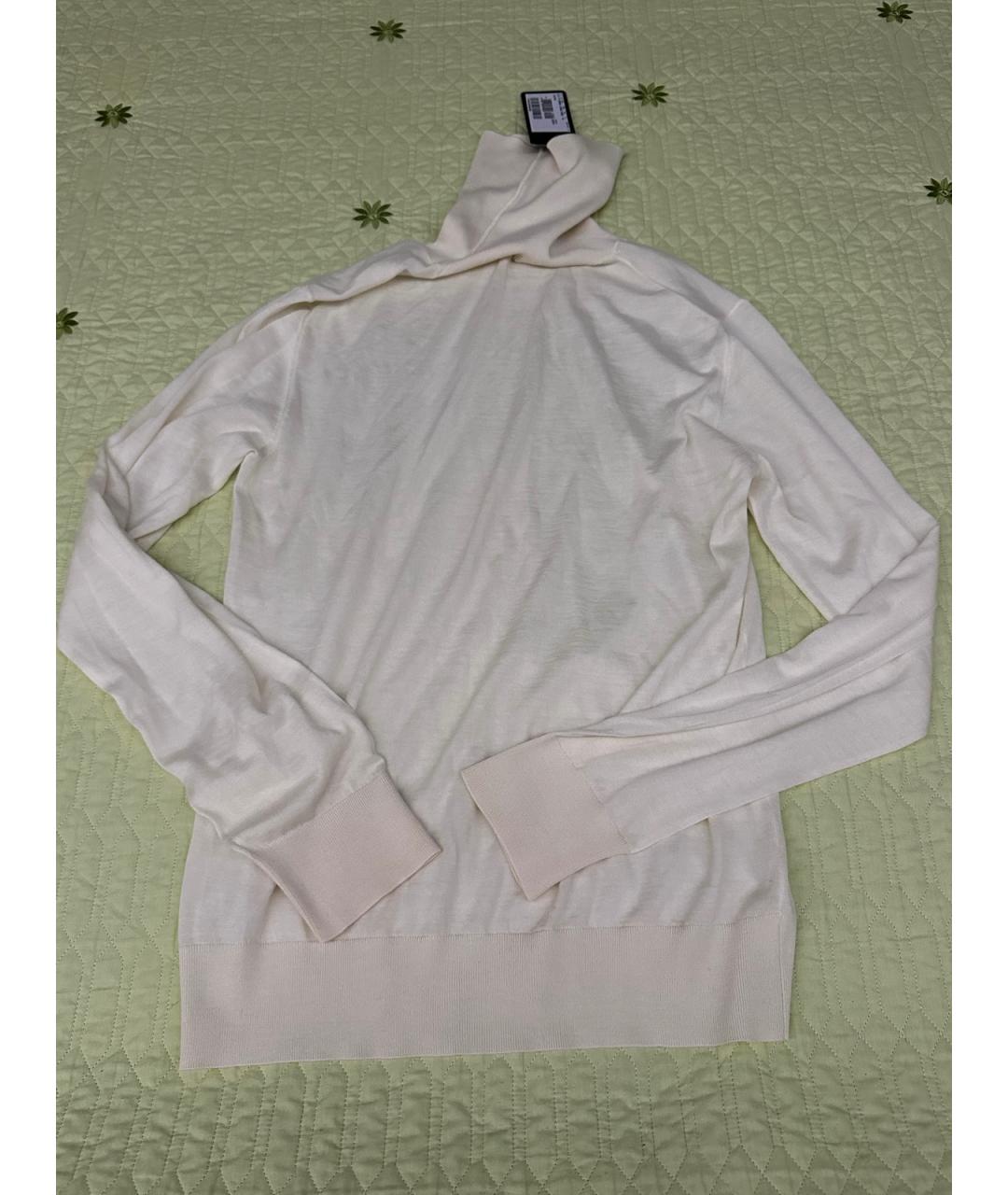 DOLCE&GABBANA Белая кашемировая водолазка, фото 8