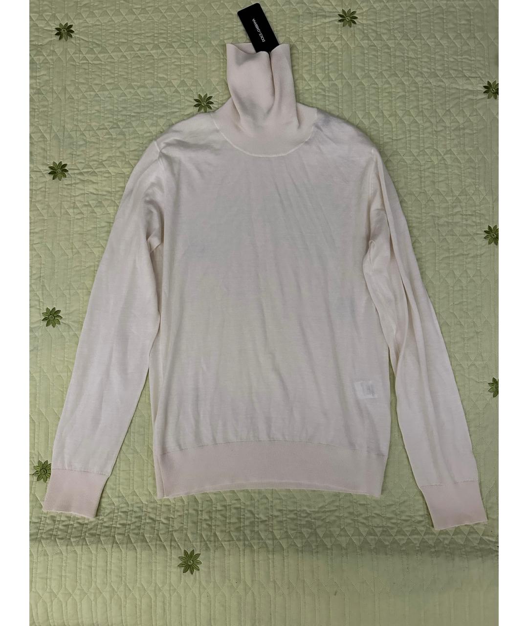 DOLCE&GABBANA Белая кашемировая водолазка, фото 7