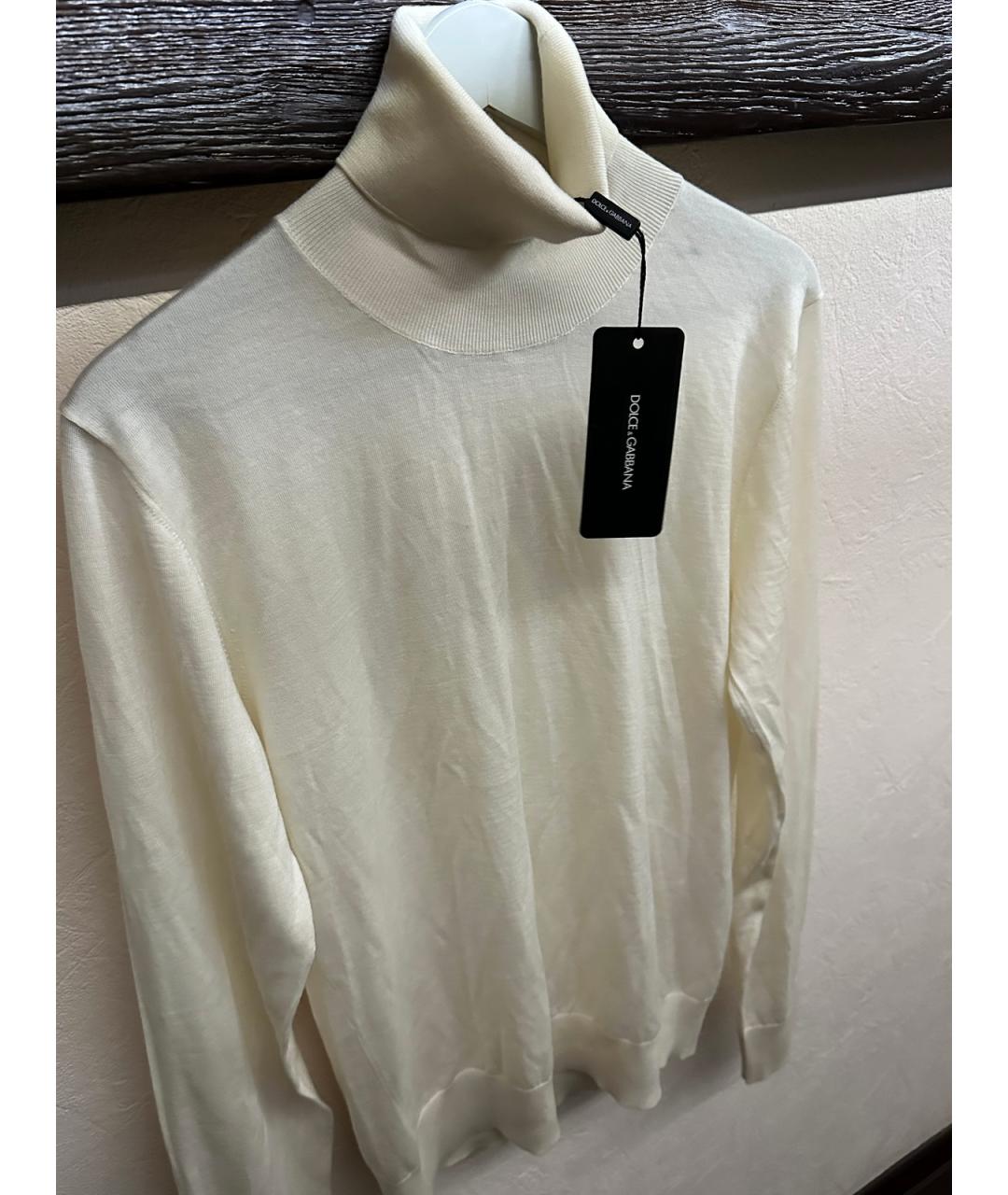DOLCE&GABBANA Белая кашемировая водолазка, фото 3