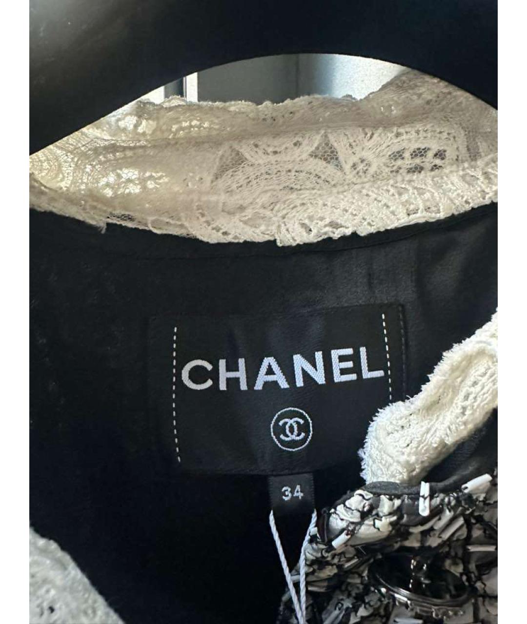 CHANEL Серый твидовый жакет/пиджак, фото 5