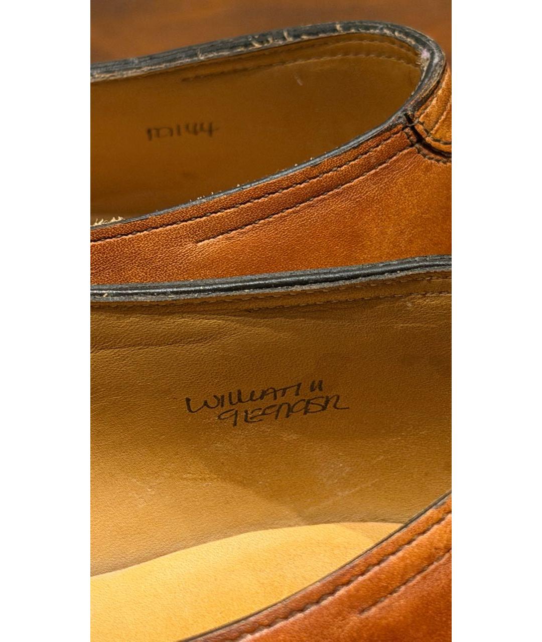 JOHN LOBB Коричневые кожаные низкие кроссовки / кеды, фото 5