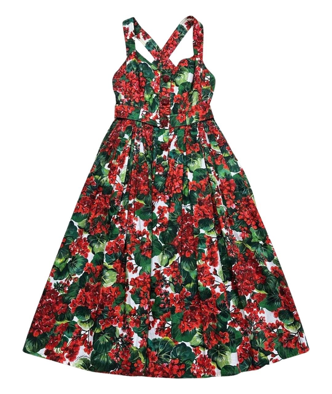 DOLCE&GABBANA Мульти хлопковый сарафан, фото 1