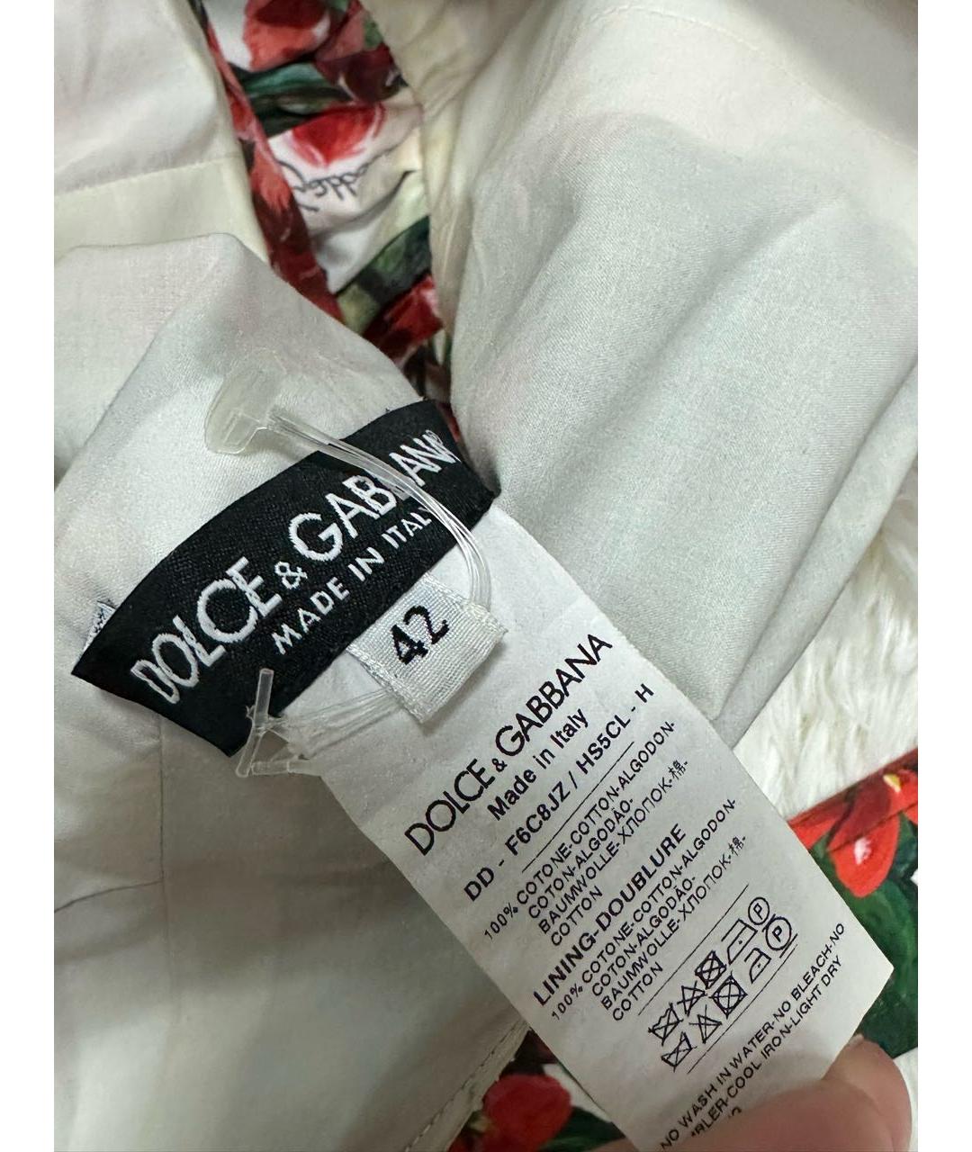 DOLCE&GABBANA Мульти хлопковый сарафан, фото 3