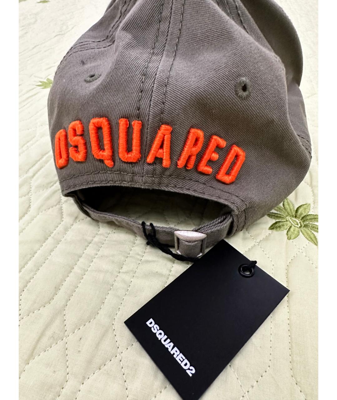 DSQUARED2 Хаки хлопковая кепка/бейсболка, фото 6