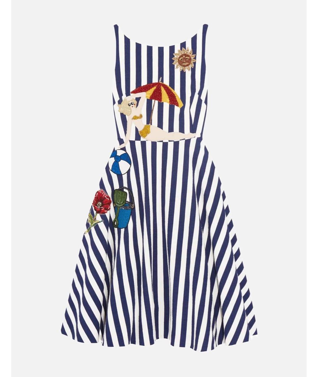 DOLCE&GABBANA Мульти хлопковый сарафан, фото 8