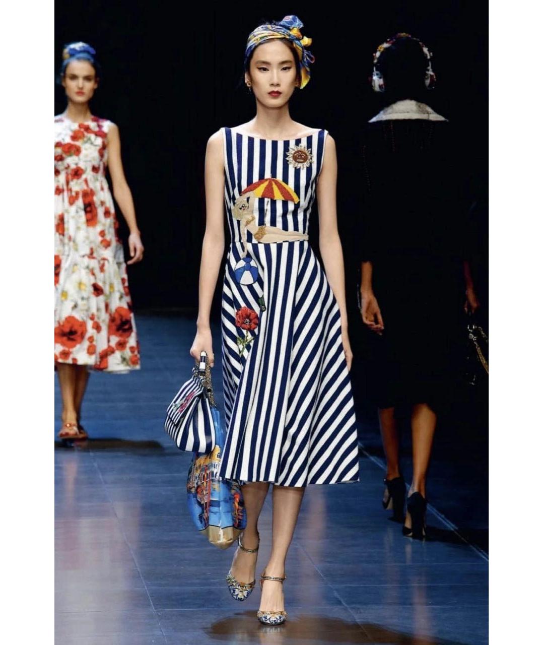 DOLCE&GABBANA Мульти хлопковый сарафан, фото 2