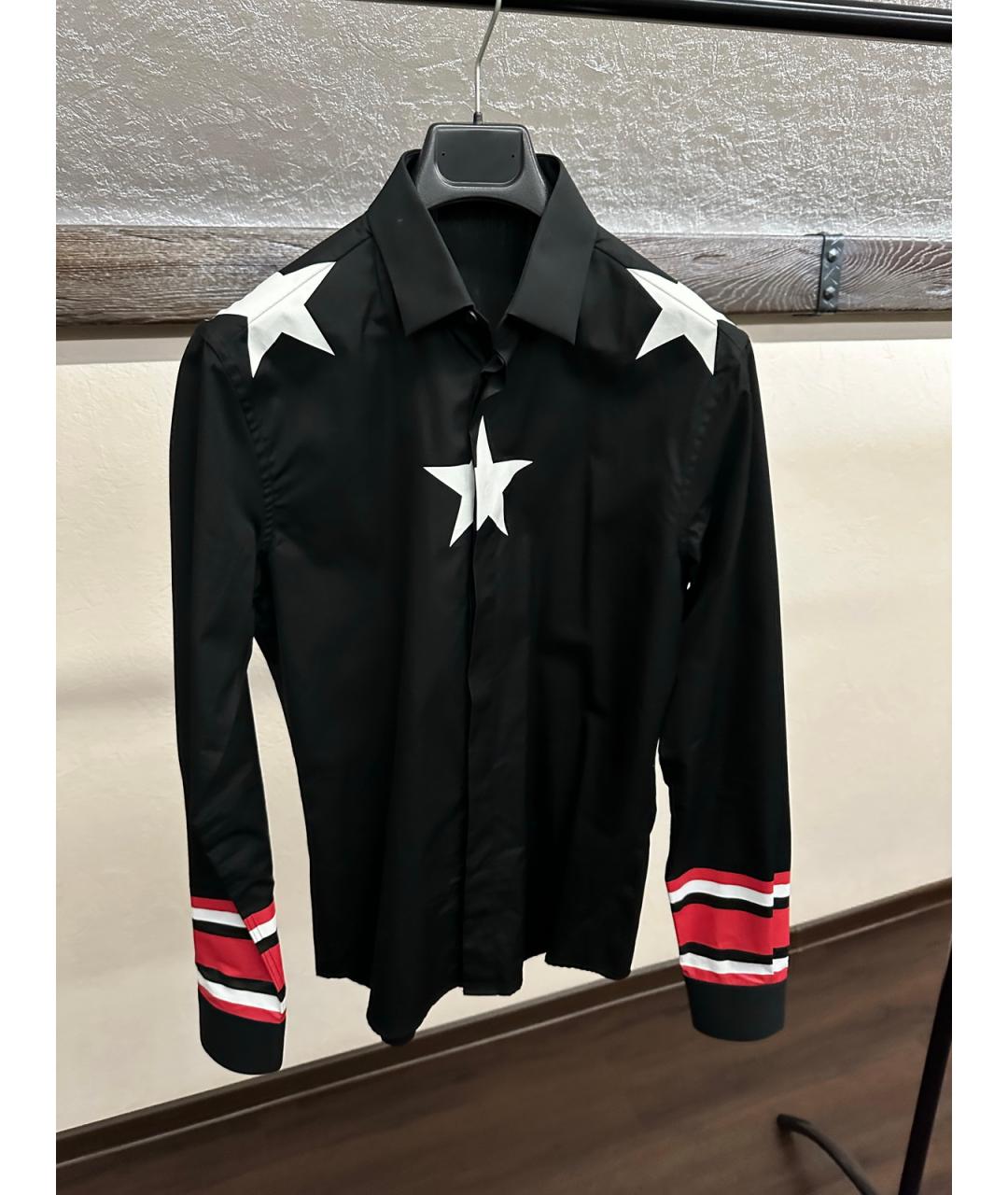 GIVENCHY Черная хлопковая кэжуал рубашка, фото 3