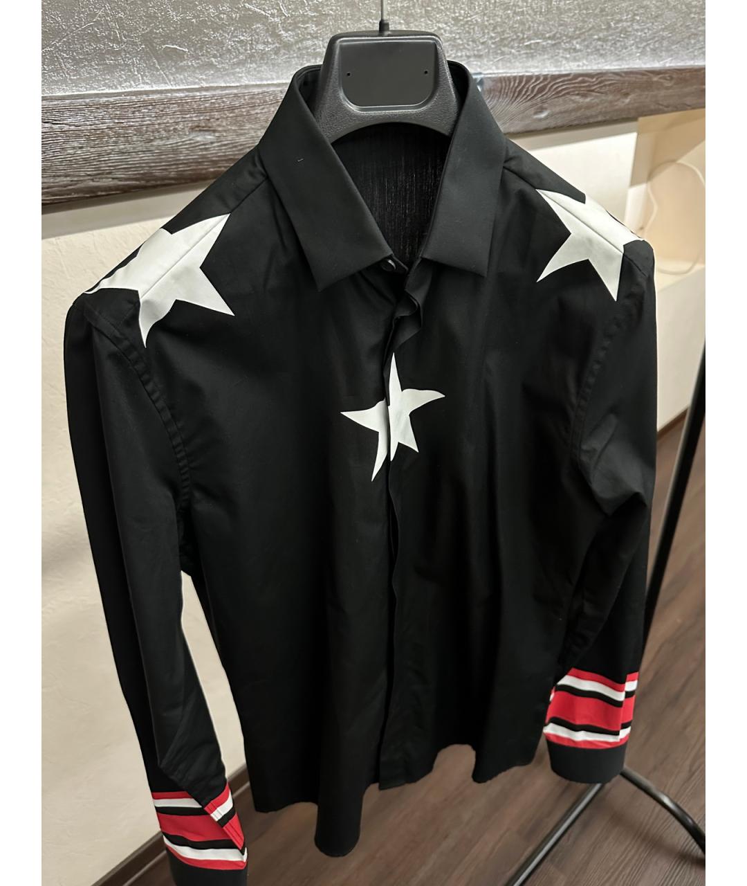 GIVENCHY Черная хлопковая кэжуал рубашка, фото 4