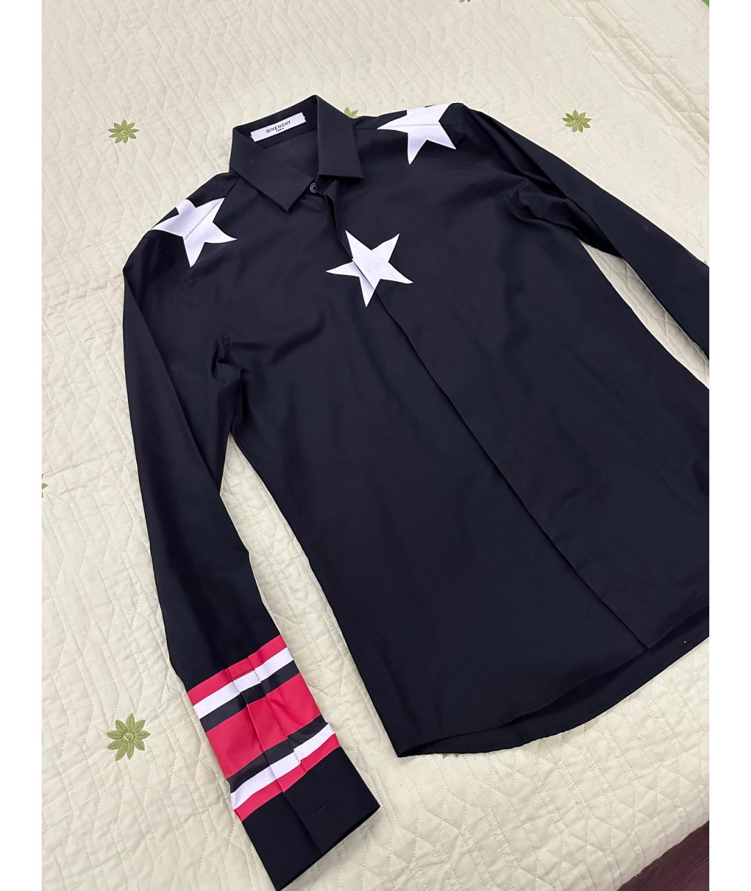 GIVENCHY Черная хлопковая кэжуал рубашка, фото 2