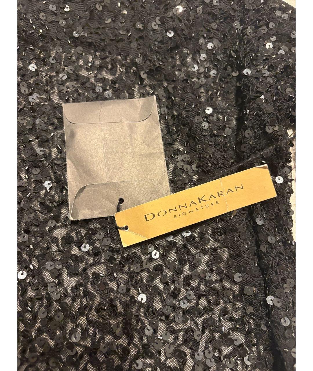 DKNY Черная полиэстеровая блузы, фото 5