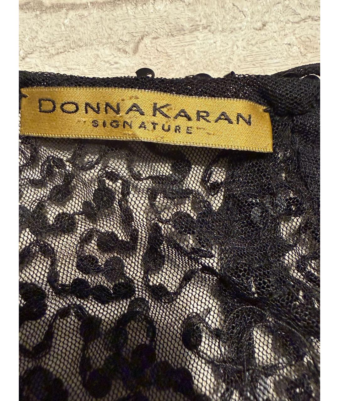 DKNY Черная полиэстеровая блузы, фото 3