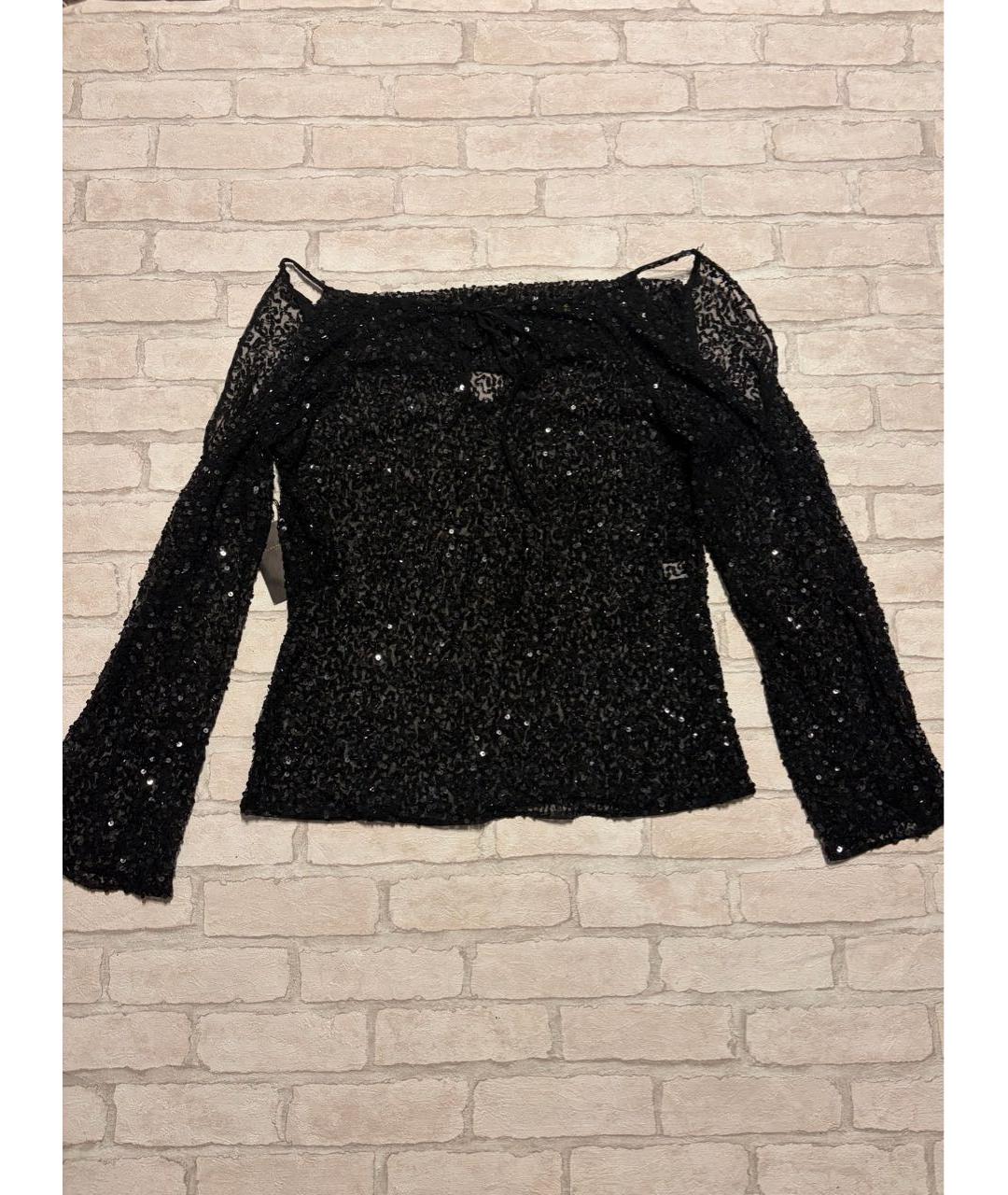 DKNY Черная полиэстеровая блузы, фото 2