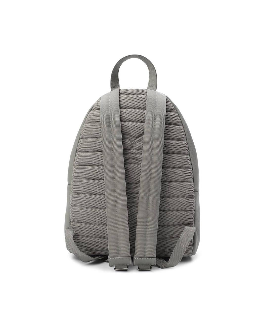 CHRISTIAN DIOR Серый кожаный рюкзак, фото 2