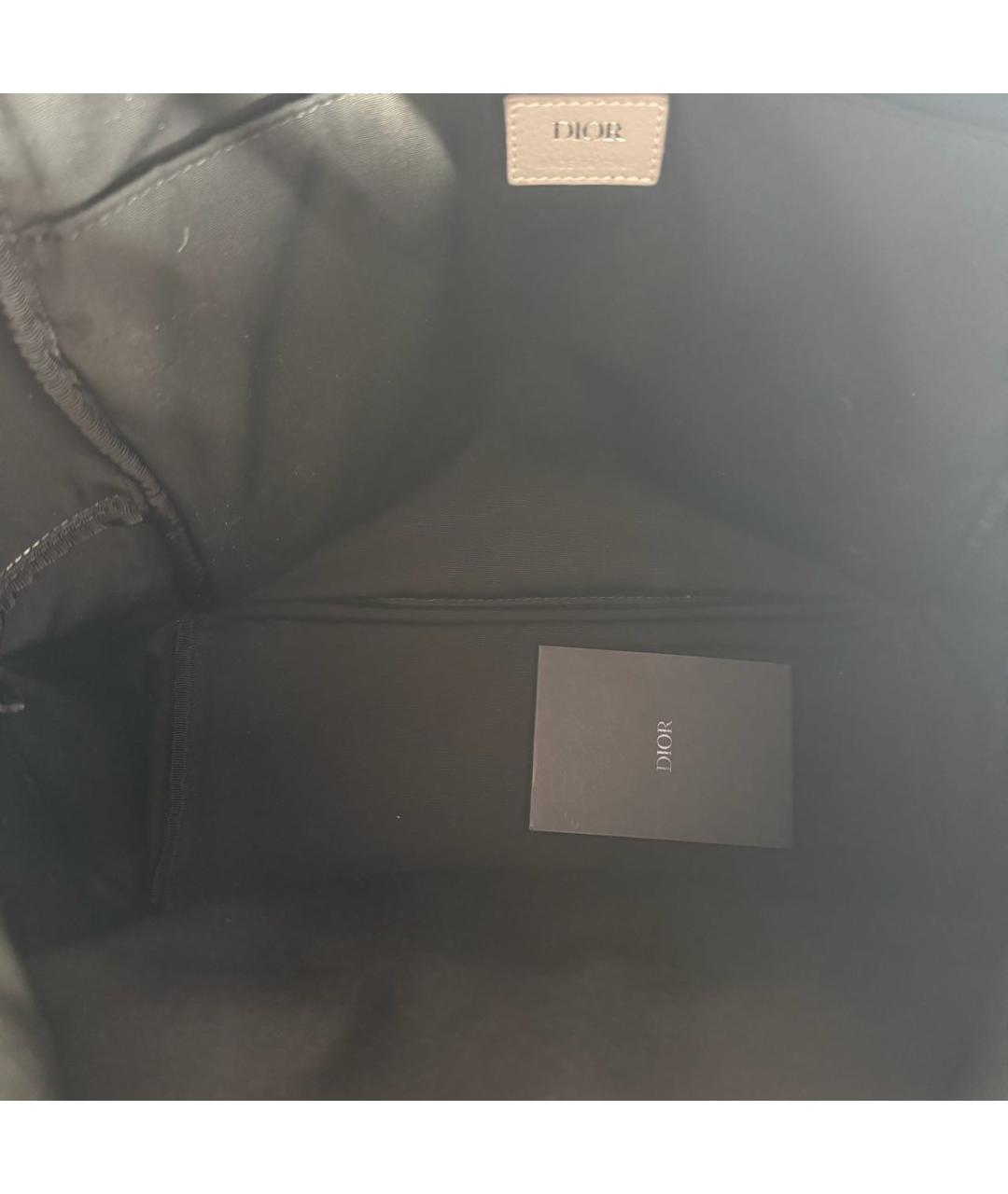 CHRISTIAN DIOR Серый кожаный рюкзак, фото 8