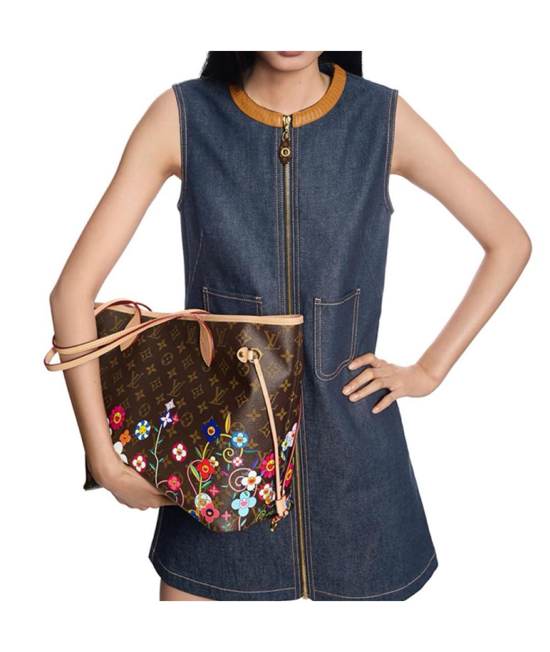 LOUIS VUITTON Коричневая сумка тоут, фото 5