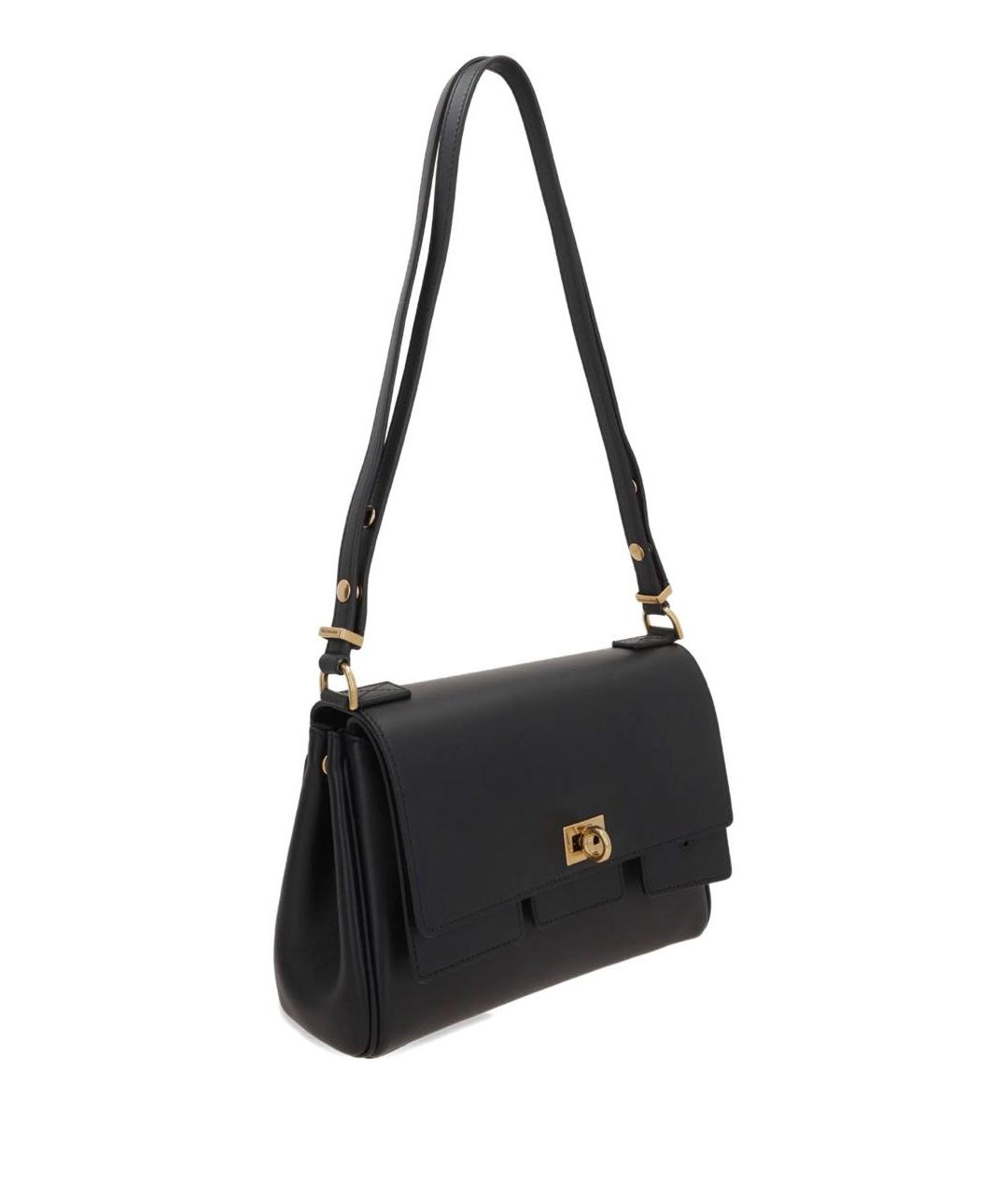 BALENCIAGA Черная кожаная сумка через плечо, фото 6