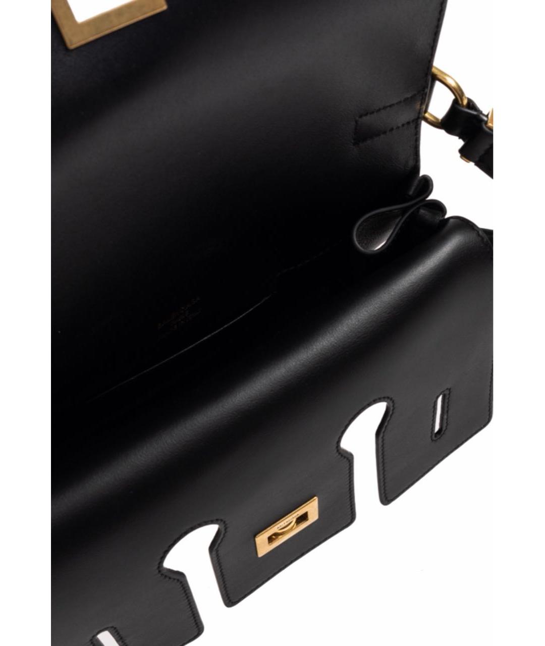 BALENCIAGA Черная кожаная сумка через плечо, фото 5