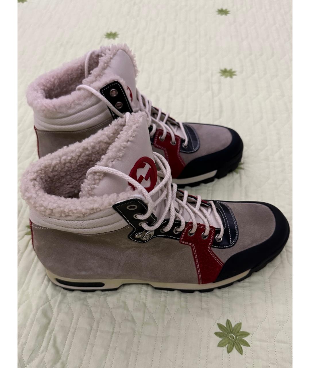 GUCCI Мульти замшевые высокие ботинки, фото 2