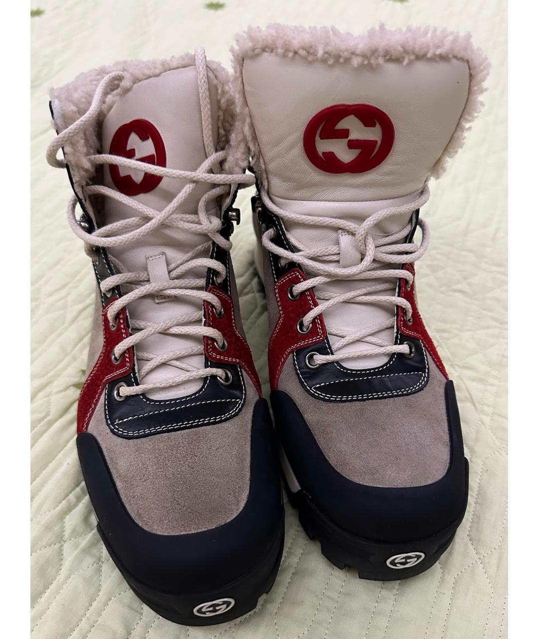 GUCCI Мульти замшевые высокие ботинки, фото 4