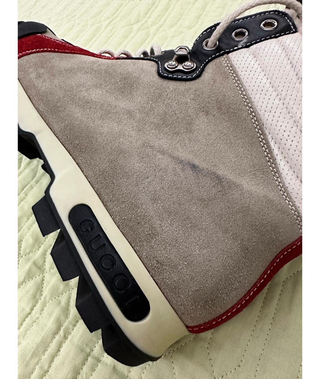 GUCCI Мульти замшевые высокие ботинки, фото 6