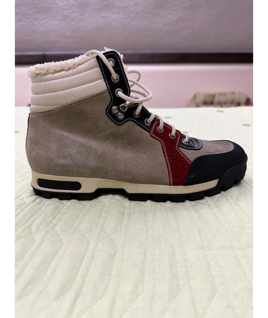 GUCCI Мульти замшевые высокие ботинки, фото 10