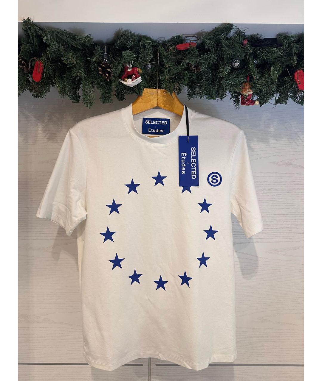 ETUDES Белая хлопковая футболка, фото 4