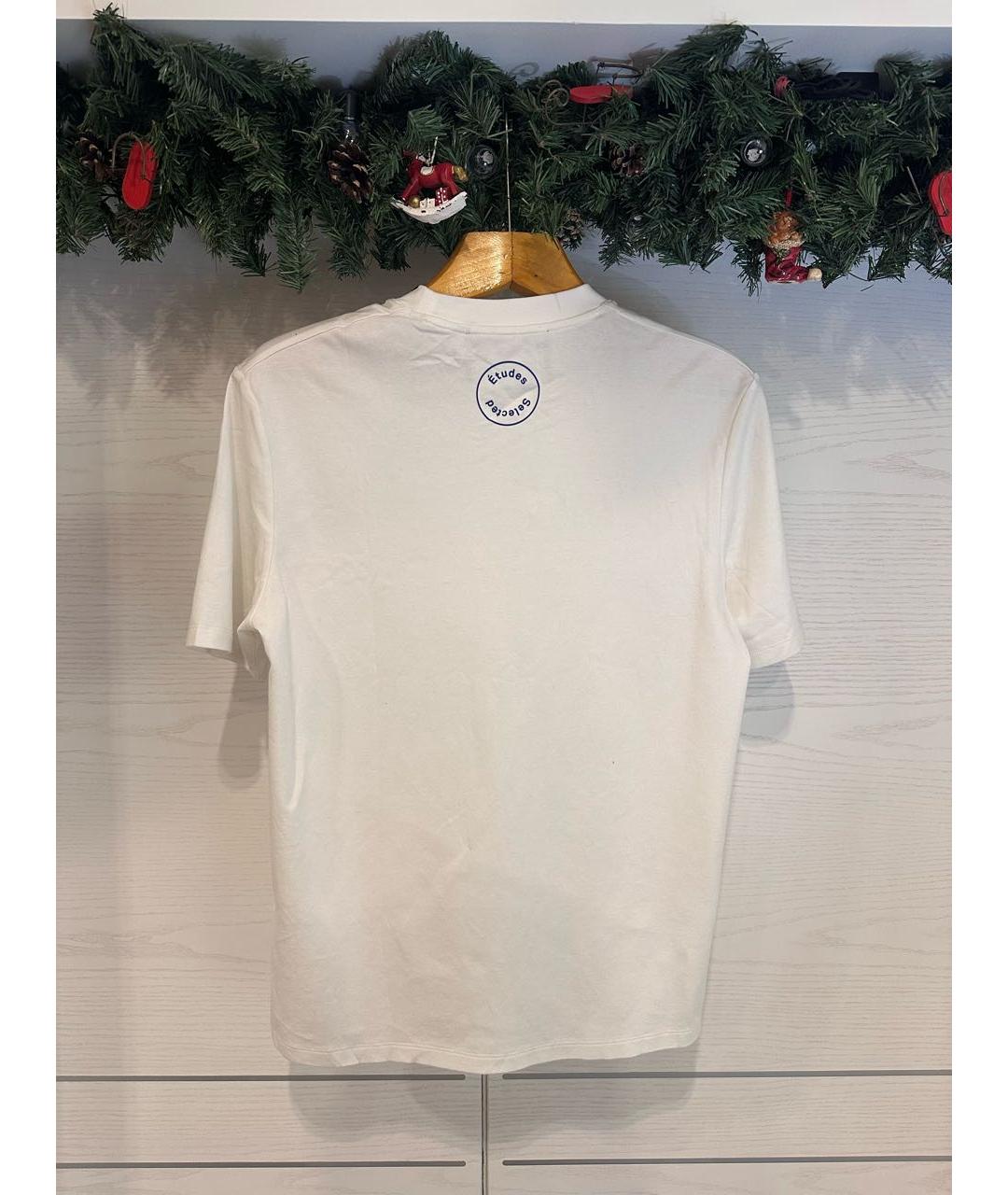 ETUDES Белая хлопковая футболка, фото 2