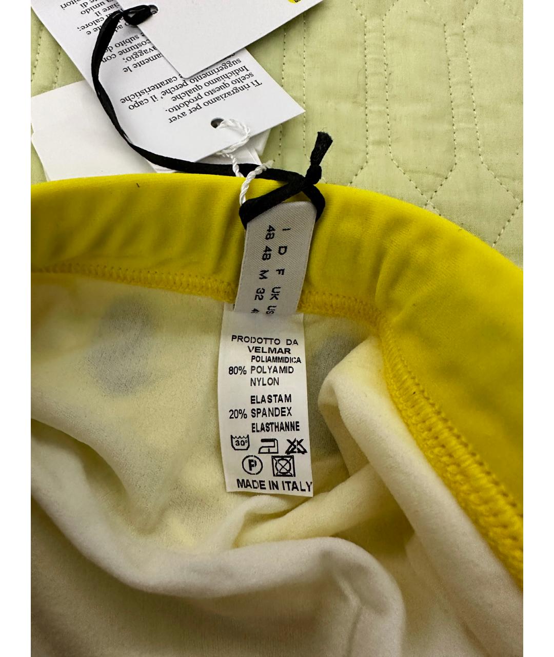 MOSCHINO Желтые полиамидовые плавки, фото 7