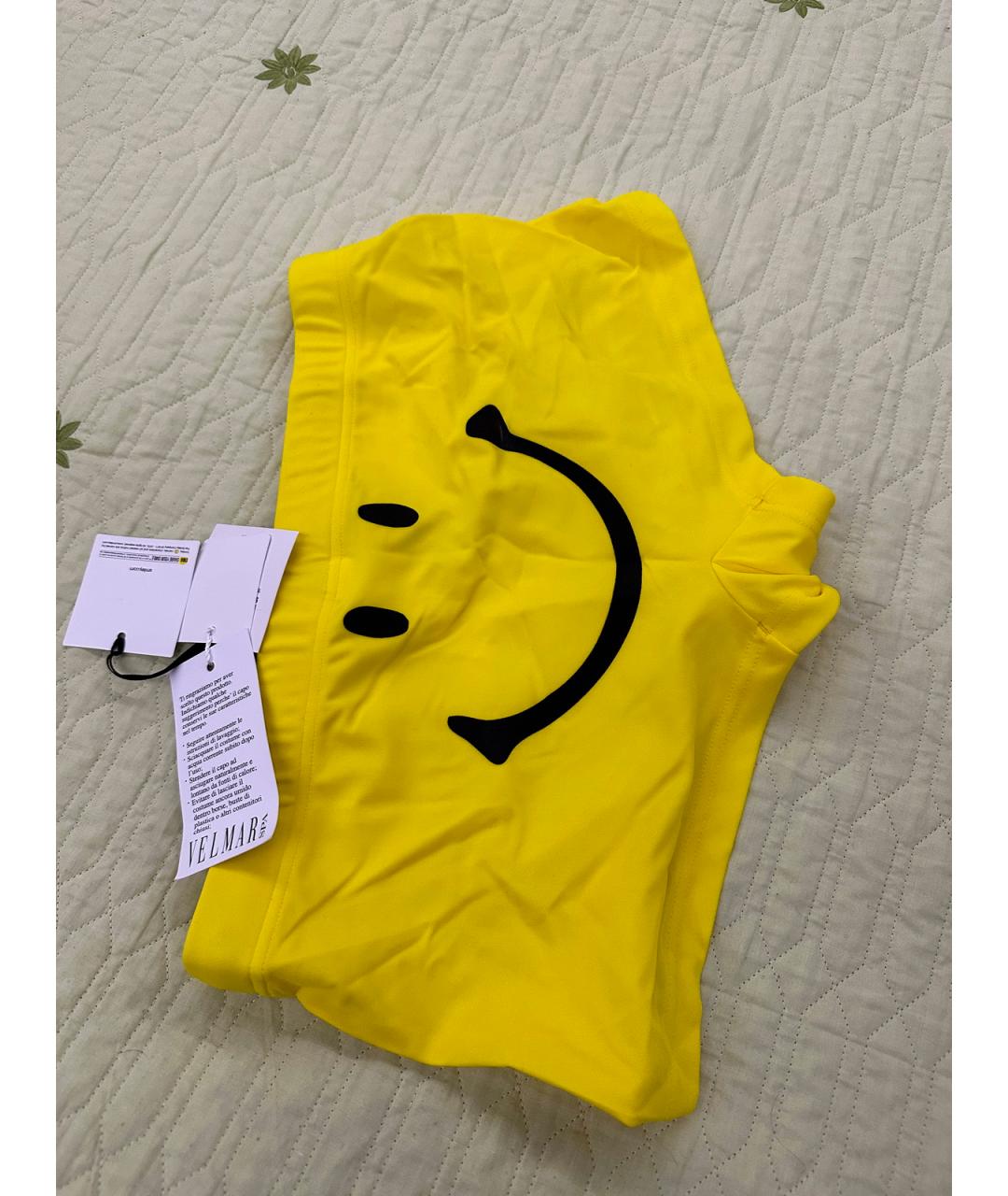 MOSCHINO Желтые полиамидовые плавки, фото 4