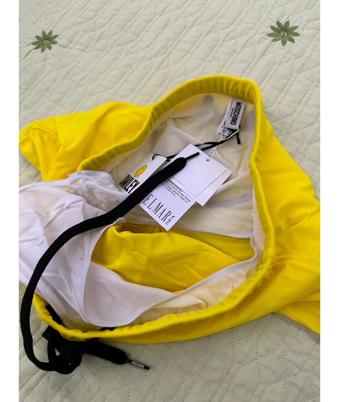 MOSCHINO Желтые полиамидовые плавки, фото 6