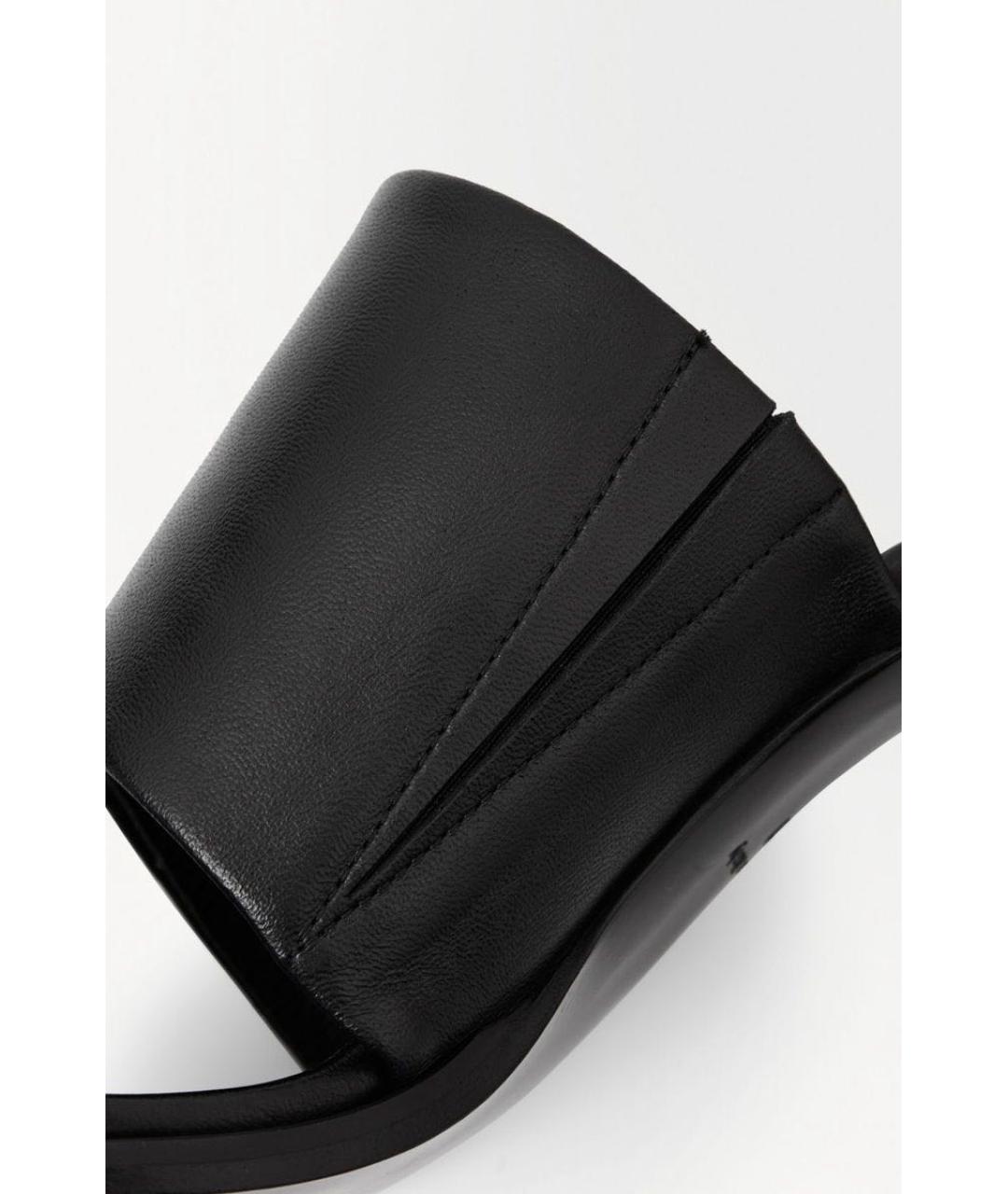 COS Черные кожаные босоножки, фото 6