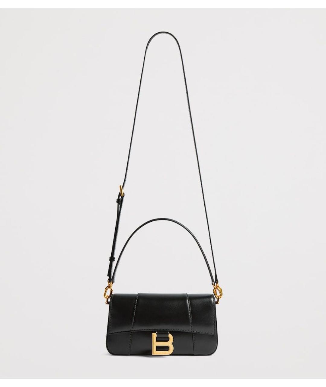 BALENCIAGA Черная кожаная сумка с короткими ручками, фото 9