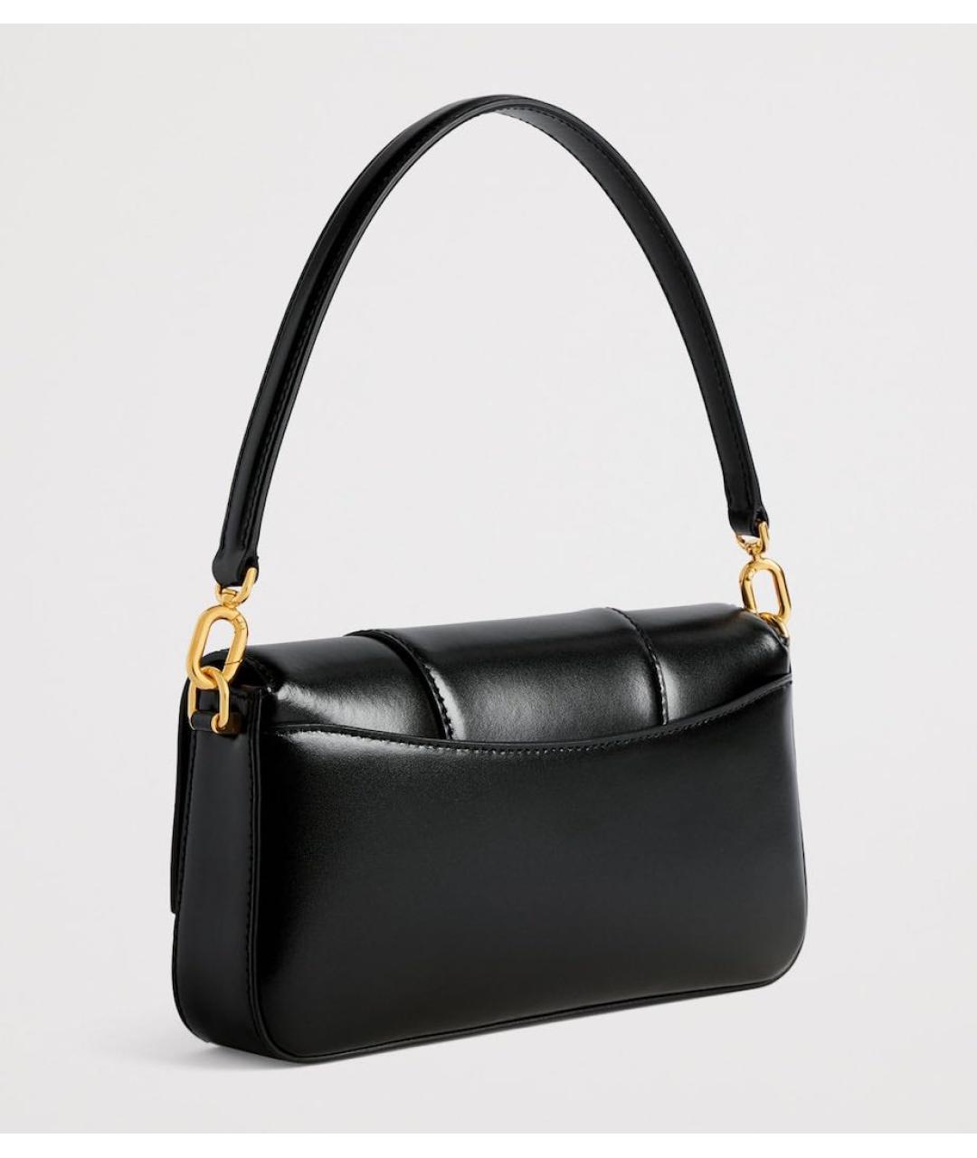 BALENCIAGA Черная кожаная сумка с короткими ручками, фото 5