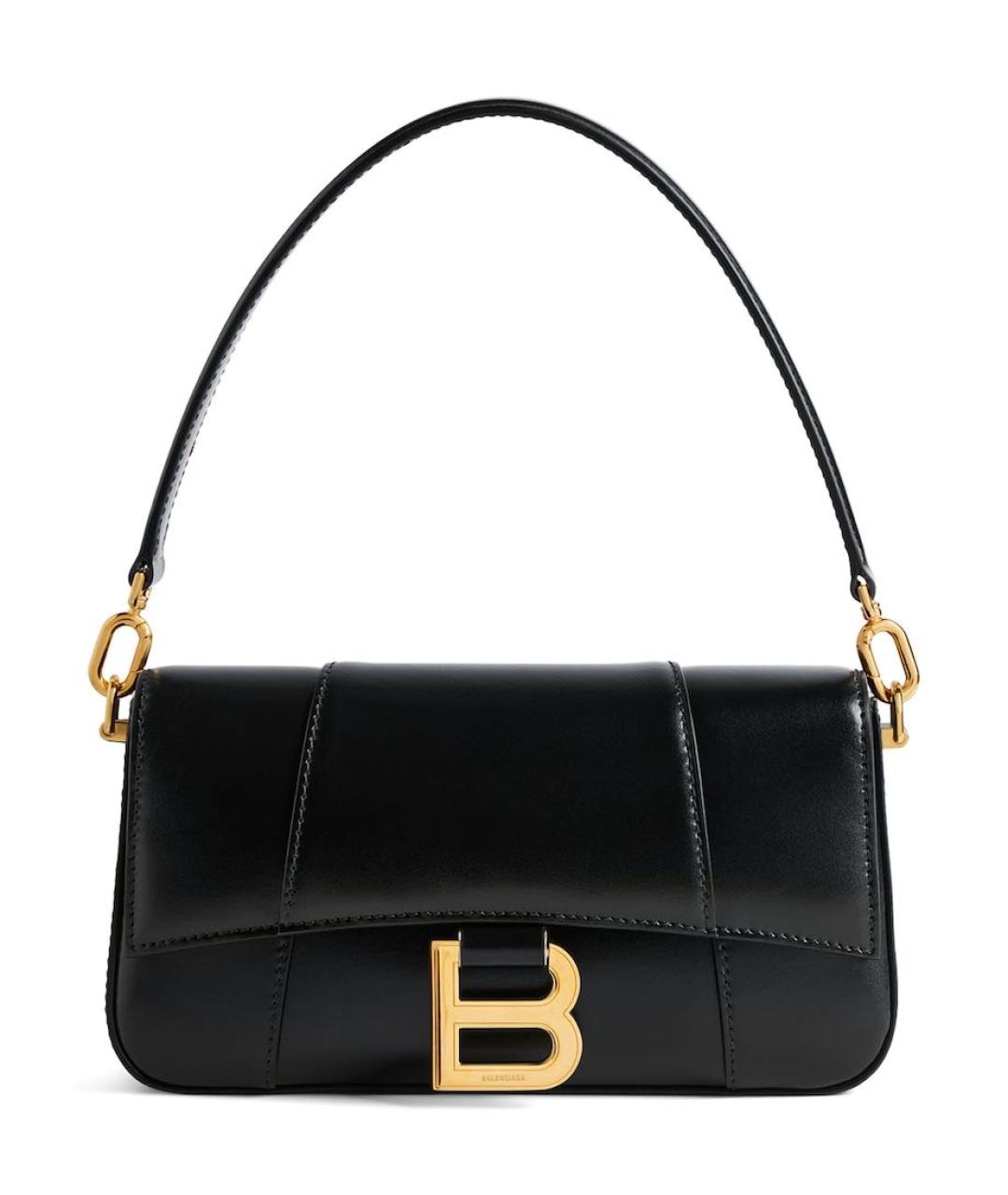 BALENCIAGA Черная кожаная сумка с короткими ручками, фото 2