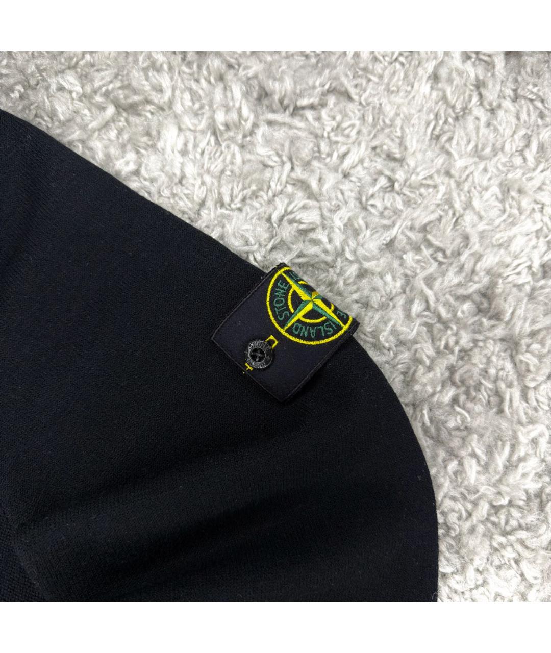 STONE ISLAND Черный шерстяной джемпер / свитер, фото 2