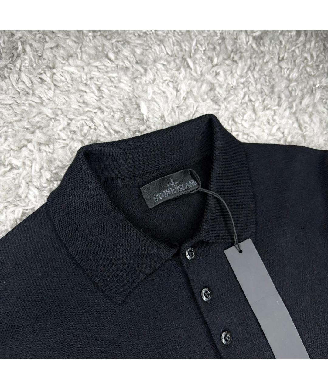 STONE ISLAND Черный шерстяной джемпер / свитер, фото 3