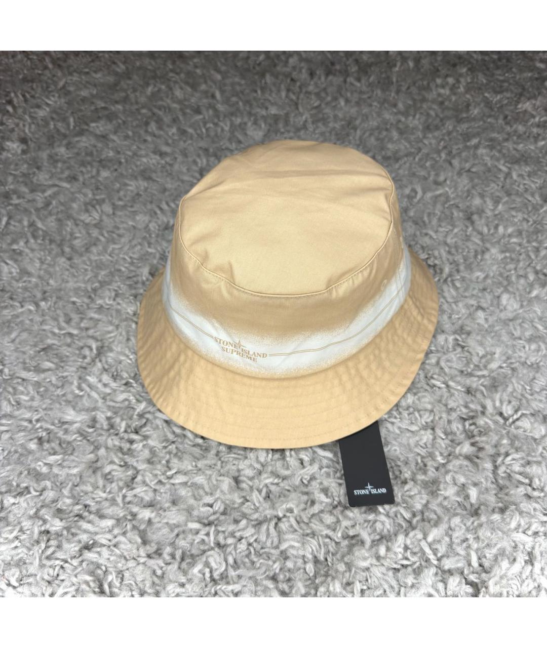 STONE ISLAND Бежевая хлопковая кепка/бейсболка, фото 7