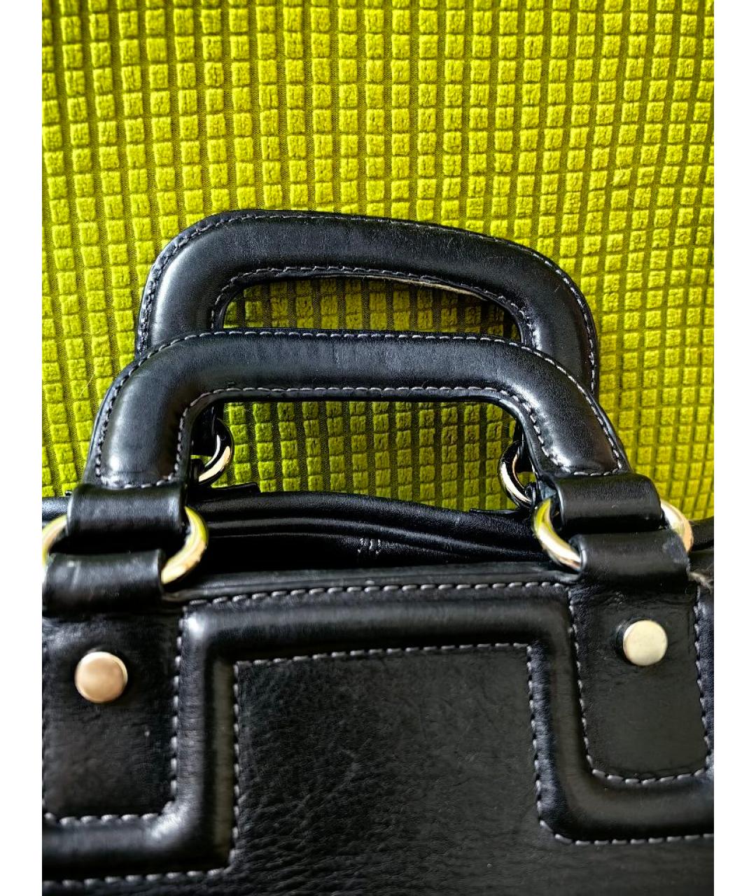 DOLCE&GABBANA Черная кожаная сумка через плечо, фото 8