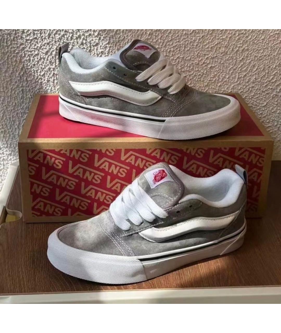 VANS Серые замшевые низкие кроссовки / кеды, фото 2