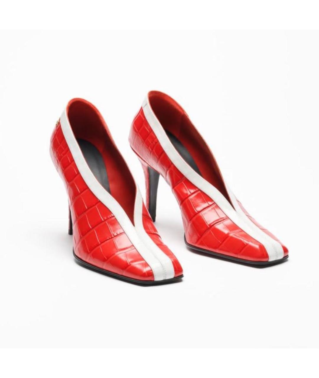 CHANEL Красные кожаные туфли, фото 3