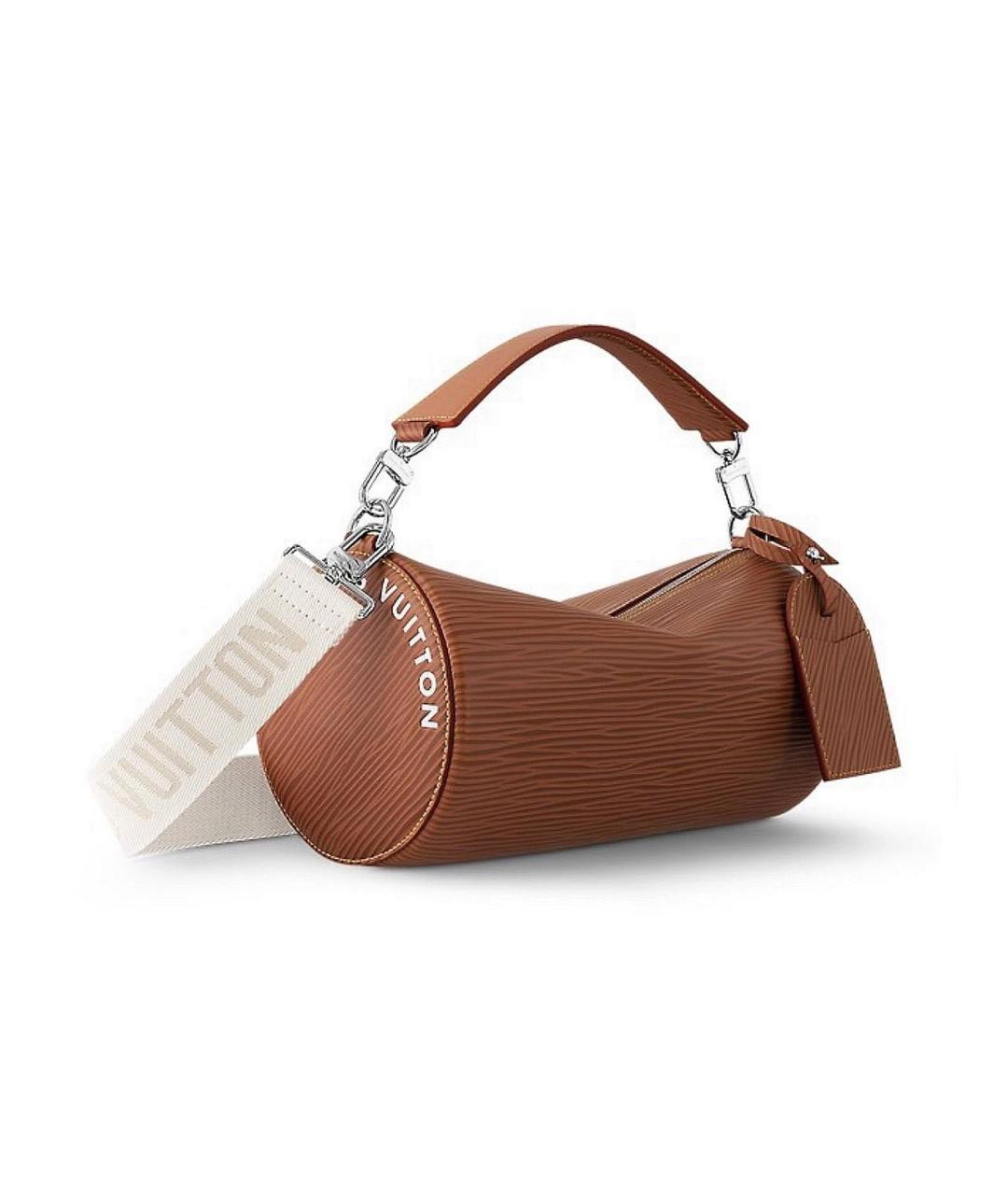 LOUIS VUITTON Коричневая кожаная сумка через плечо, фото 1