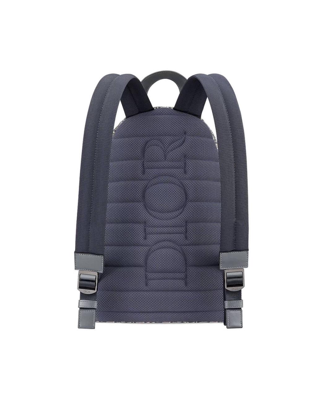 CHRISTIAN DIOR Серый жаккардовый рюкзак, фото 2