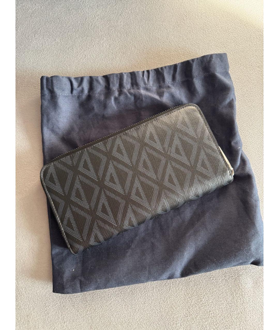 CHRISTIAN DIOR Черный кожаный кошелек, фото 4