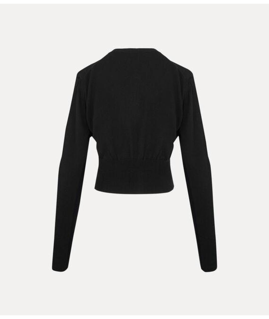 VIVIENNE WESTWOOD Черный шелковый кардиган, фото 2