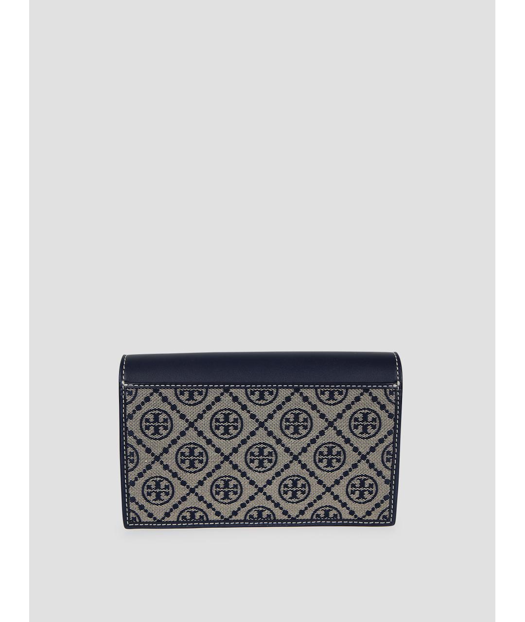 TORY BURCH Темно-синяя жаккардовая сумка через плечо, фото 2
