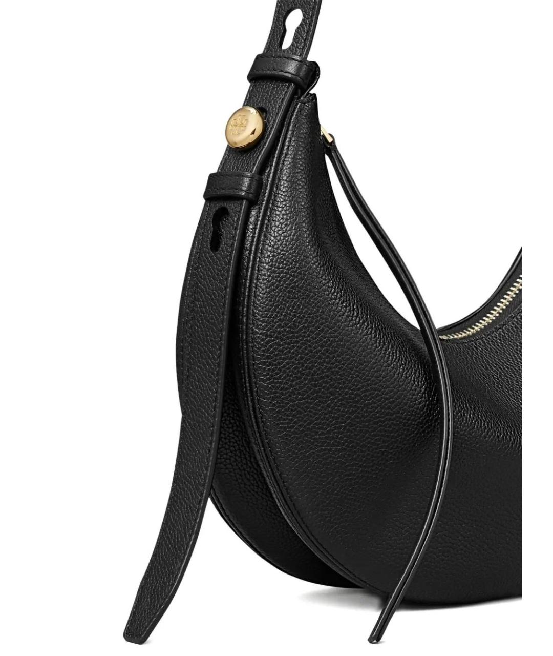 TORY BURCH Черная кожаная сумка через плечо, фото 2