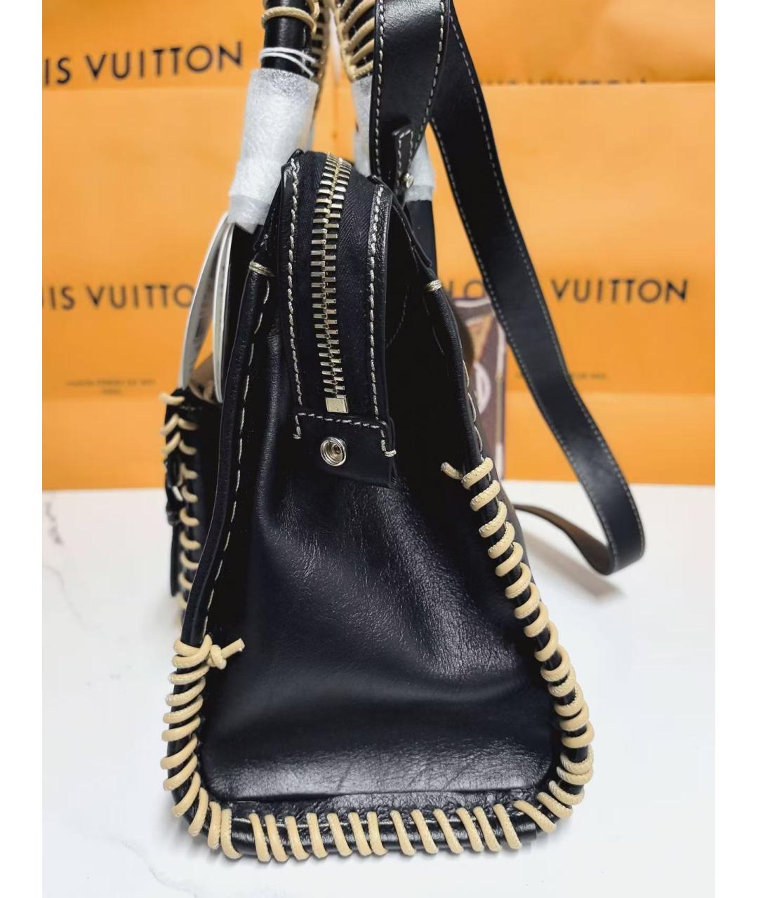 CHLOE Черная кожаная сумка с короткими ручками, фото 3