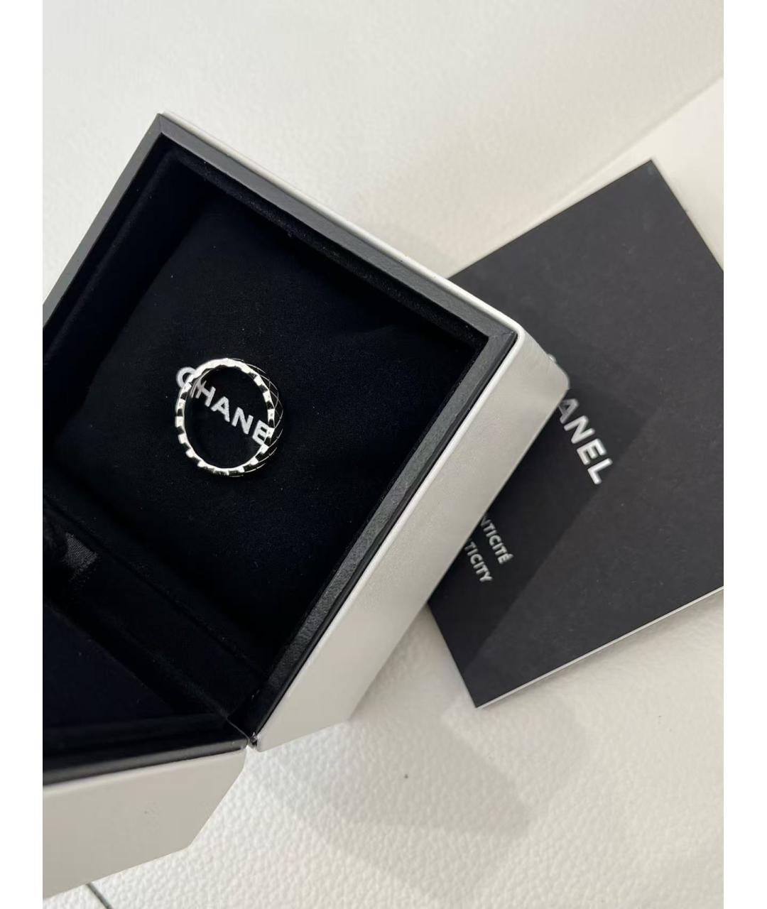 CHANEL Серебряное кольцо из белого золота, фото 4
